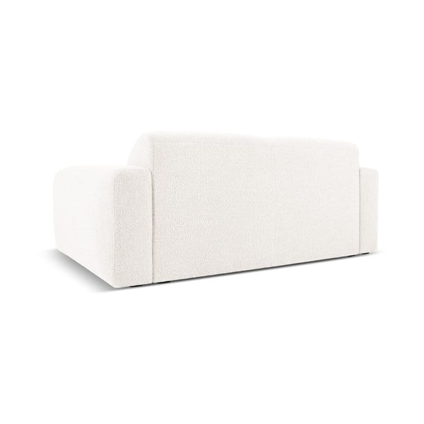 Biela pohovka z textílie bouclé 170 cm Molino – Micadoni Home-image-3