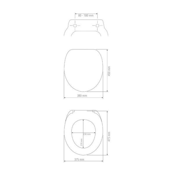 WC sedadlo s jednoduchým zatváraním Wenko Old Time Plane, 45,5 × 38 cm-image-3