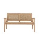 Záhradná pohovka z masívneho dreva v prírodnej farbe Sorrento – Bloomingville