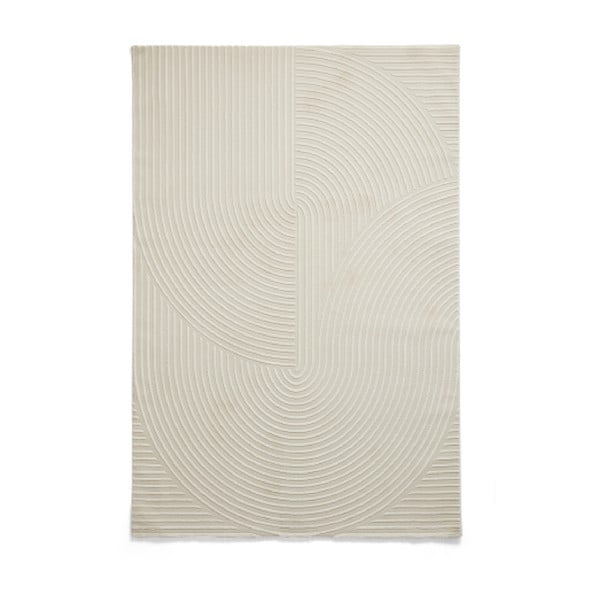 Krémovobiely umývateľný koberec z recyklovaných vlákien 120x170 cm Flores – Think Rugs