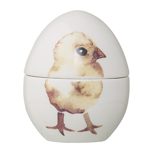 Dekoratívna kameninová dóza v tvare vajca Bloomingville Chick