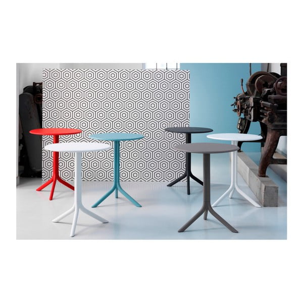 Červený nastaviteľný záhradný stolík Nardi Garden Spritz-image-4