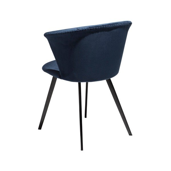 Tmavomodré kreslo DAN–FORM Denmark Merge Velvet-image-2