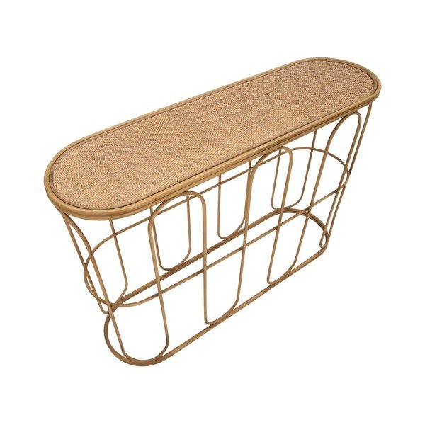 Ratanový konzolový stolík v prírodnej farbe 32x110 cm Samui – Mauro Ferretti-image-3