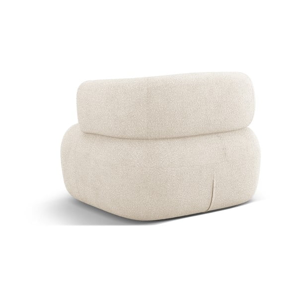 Béžové kreslo z textílie bouclé Jenny – Micadoni Home-image-3