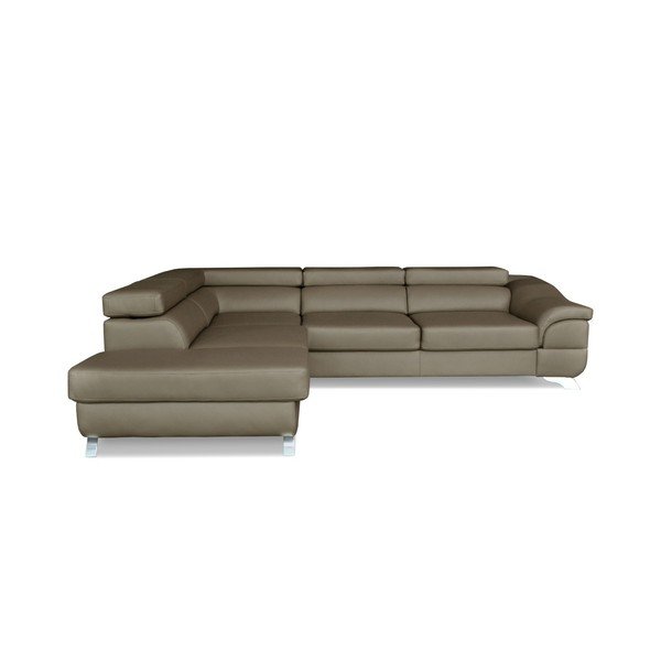 Sivohnedá rohová rozkladacia pohovka Windsor & Co. Sofas Omnikron, ľavý roh-image-3
