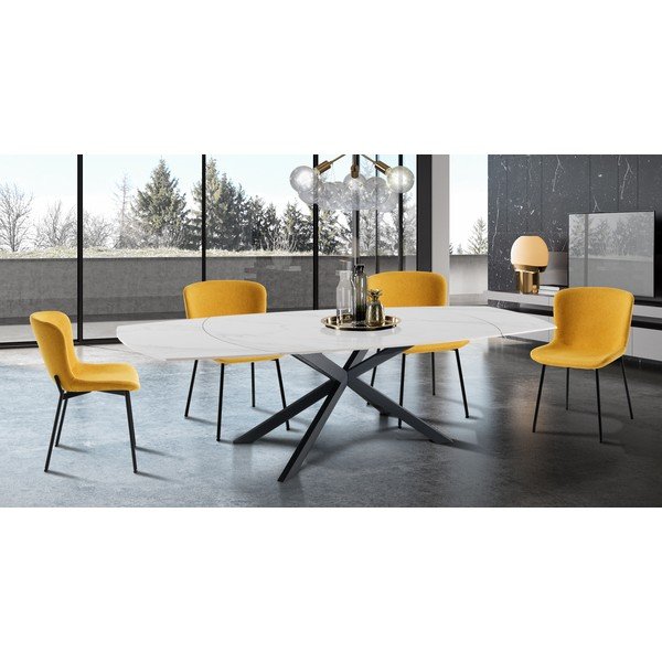 Okrovožlté jedálenské stoličky v súprave 2 ks Snug – Tomasucci-image-1