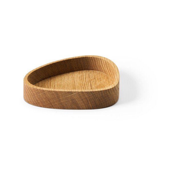 Dekoratívny drevený úložný box v prírodnej farbe 14x12,5x3 cm Curve S – LIND DNA