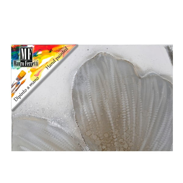 Ručne maľovaný nástenný obraz Mauro Ferretti Dipinto Su Tela Moon Flower, 50 x 150 cm-image-2