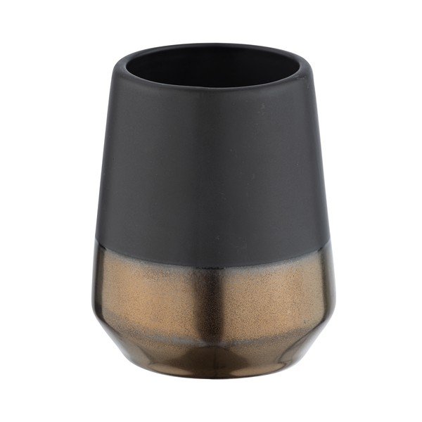 Čierny kelímok na zubné kefky Wenko Brandol-image-3