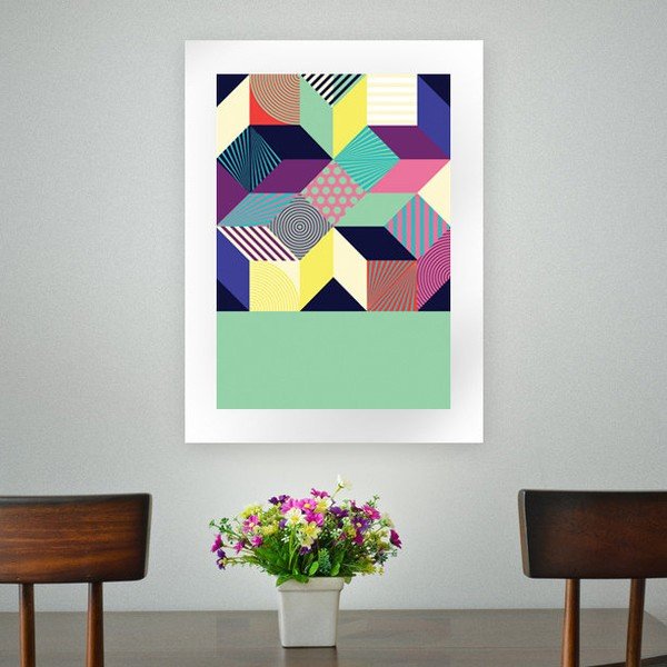 Plagát Geometric Abstract, veľ. A3-image-1