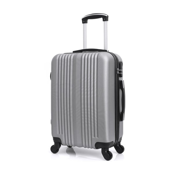 Cestovný kufor v striebornej farbe Hero Lipari, 37 l-image-4