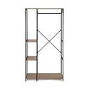 Čierna oceľová predsieňová zostava 90x170x40 cm Aris – Bonami Essentials