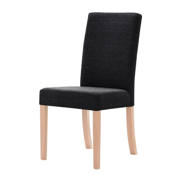 Čierna stolička s hnedými nohami Ted Lapidus Maison Tonka
