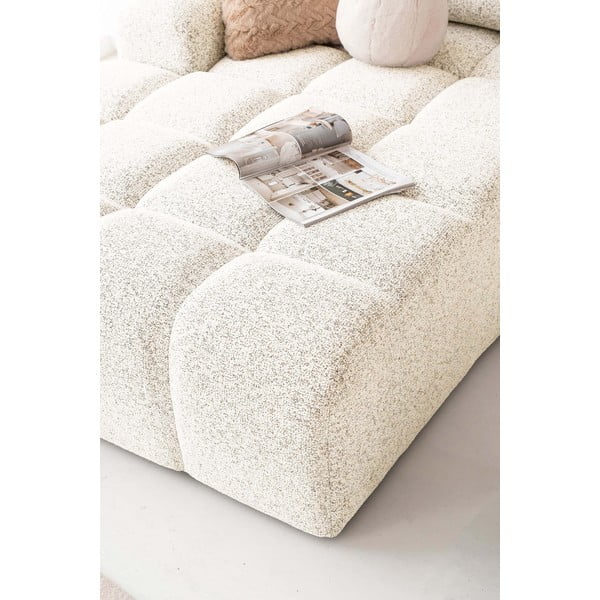 Krémová rozkladacia modulárna rohová pohovka s úložným priestorom (ľavý roh) Lulu – Miuform-image-3