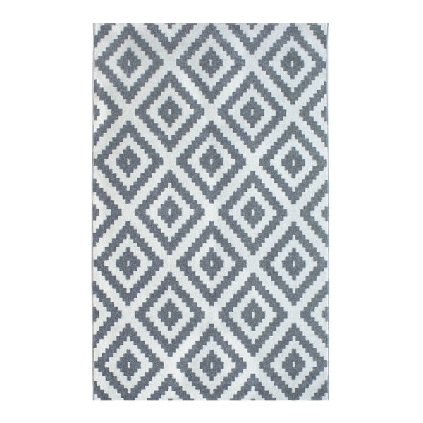 Sivo-biely koberec Razzo Mosaic, 150 × 230 cm