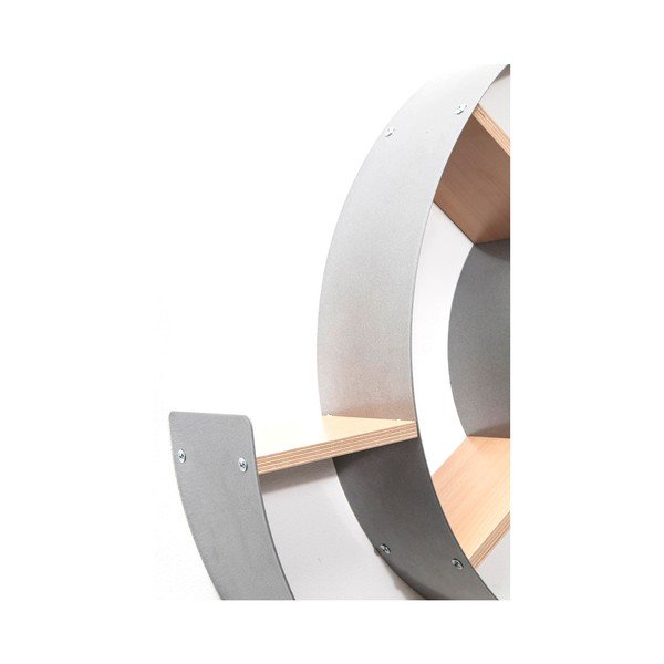 Sivá nástenná knižnica Kare Design Snail-image-2