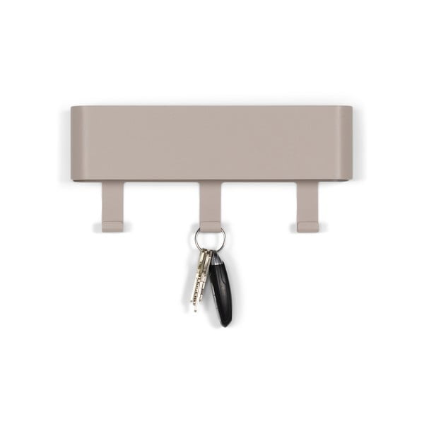 Sivo-béžový kovový nástenný vešiak s poličkou Dax Play – Spinder Design-image-2