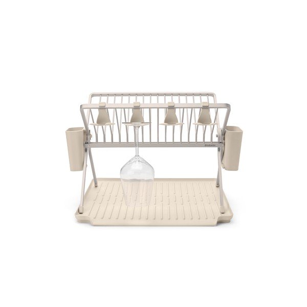 Béžový kovový dvojposchodový odkvapkávač 42x51 cm – Brabantia