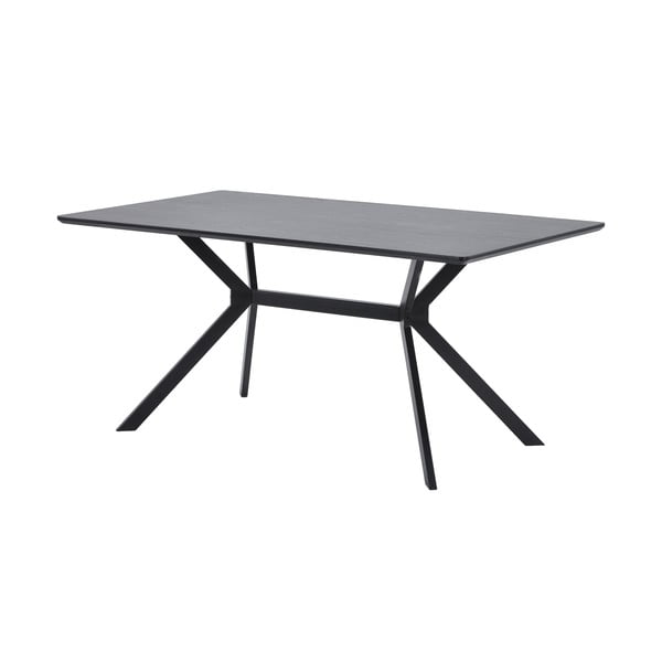 Čierny jedálenský stôl WOOOD Bruno, 160 x 90 cm-image-2