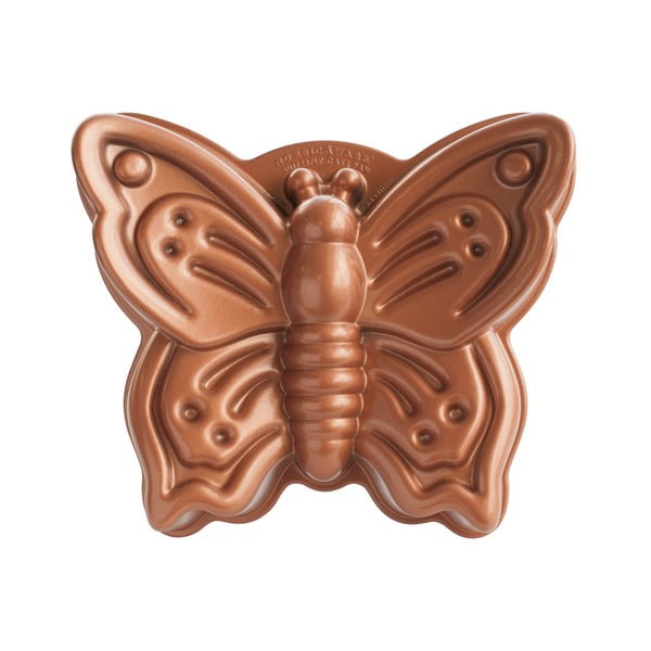 Forma na bábovku v tvare motýľa v medenej farbe Nordic Ware Butterfly, 2,1 l