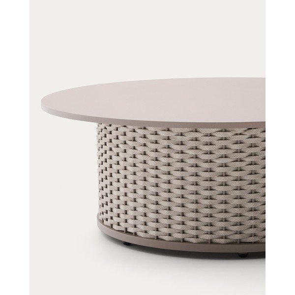 Kovový okrúhly Záhradný konferenčný stolík ø 99 cm Sedalis – Kave Home-image-3