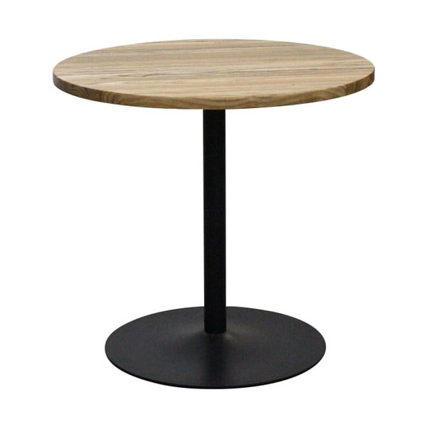 Jedálenský stôl z brestového dreva s oceľovou konštrukciou Red Cartel, ⌀ 80 cm