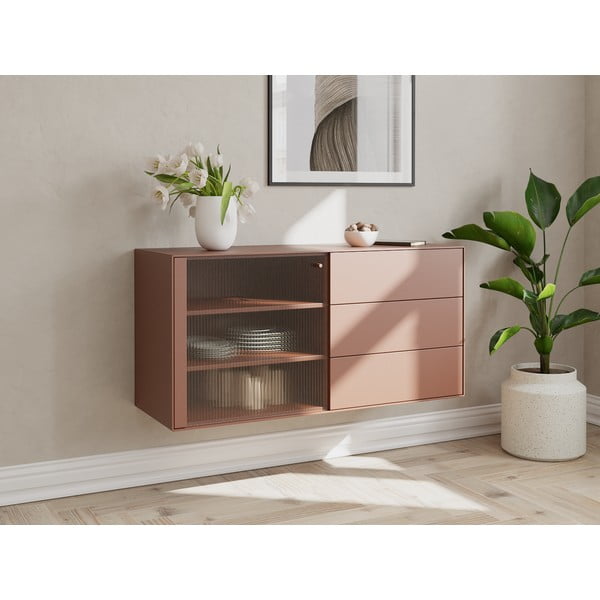 V tehlovej farbe závesná komoda 120x59 cm Edge by Hammel – Hammel Furniture-image-1