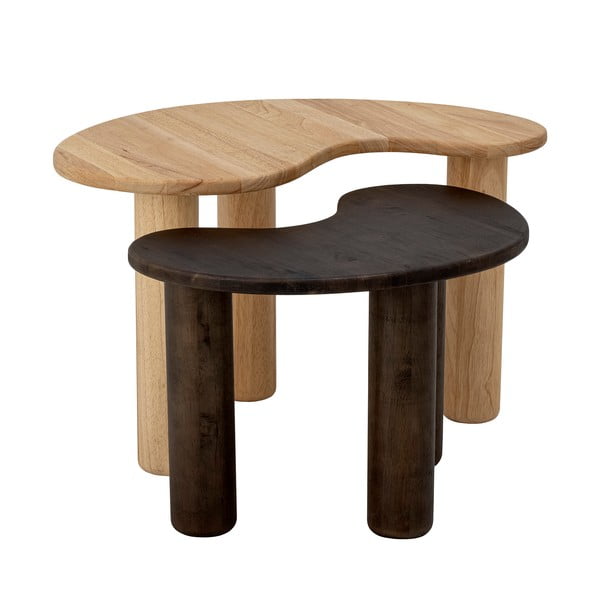 Tmavohnedý konferenčný stolík z kaučukového dreva 36x53 cm Luppa – Bloomingville-image-4