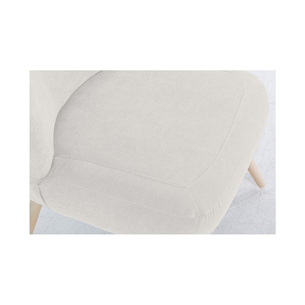 Krémové kreslo Max Winzer Sari Velur-image-4