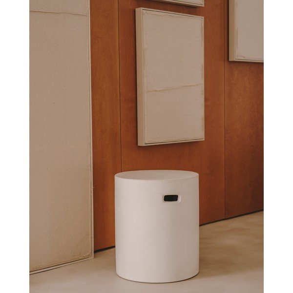 Betónová okrúhla záhradná podnožka ø 37 cm Aiguablava – Kave Home-image-1