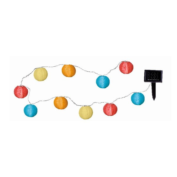 Svetelná LED reťaz vhodná do exteriéru Star Trading Crazy Lampions, dĺžka 2,7 m