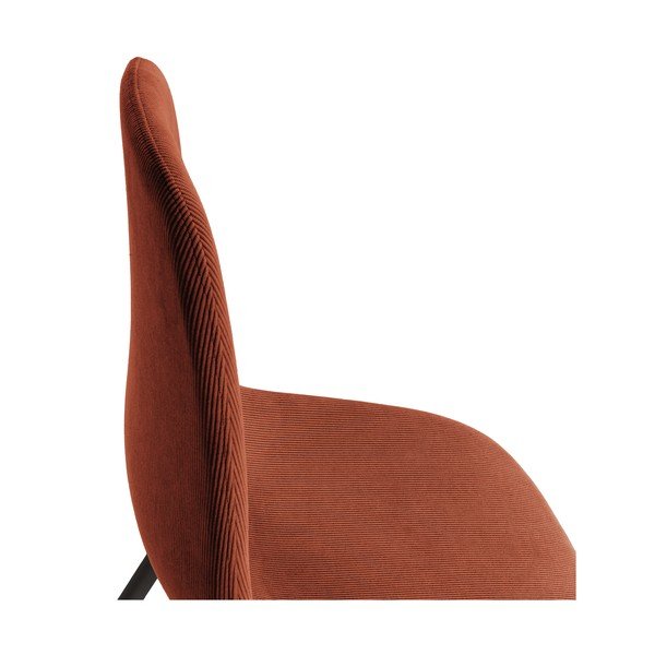 Terakotové čalúnené jedálenské stoličky v súprave 4 ks Minka – Marckeric-image-3