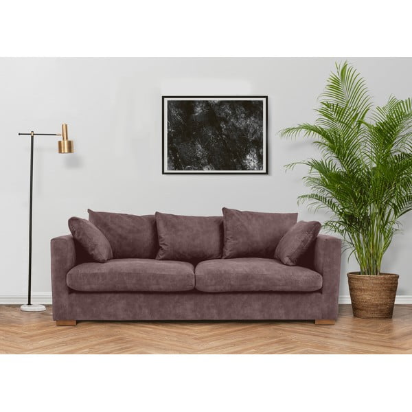 Tmavohnedá pohovka 220 cm Comfy – Scandic-image-1