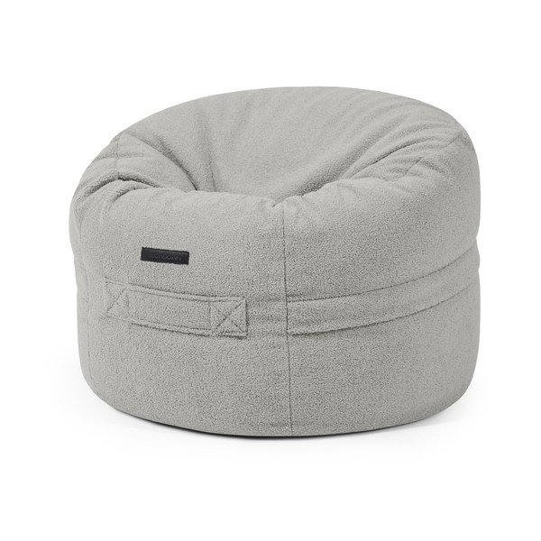 Svetlosivý detský sedací vak z textílie buklé Roll 80 – SLOWDOWN