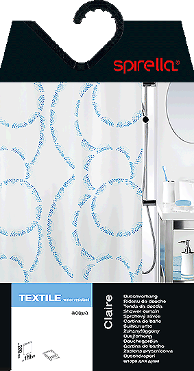 Sprchový záves 180x200 cm Claire – Spirella-image-1
