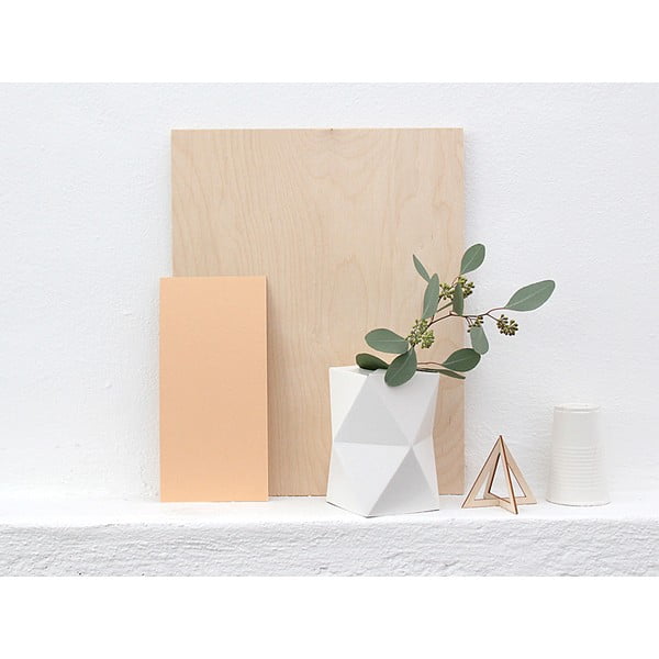 Skladacie origami váza SNUG.Low White