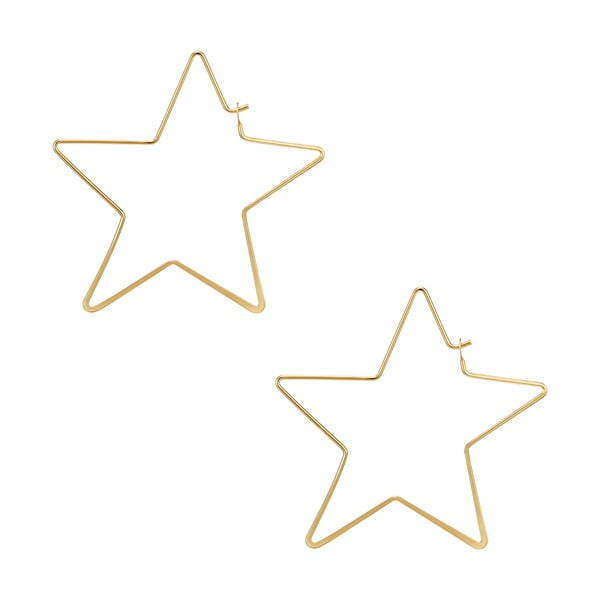 Dámske náušnice zlatej farby Tassioni Runaway Stars