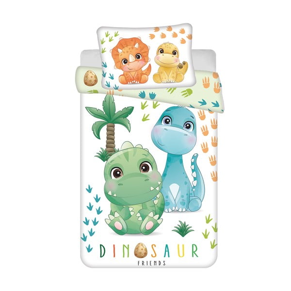 Bavlnené detské obliečky do postieľky 100x135 cm Dino – Jerry Fabrics