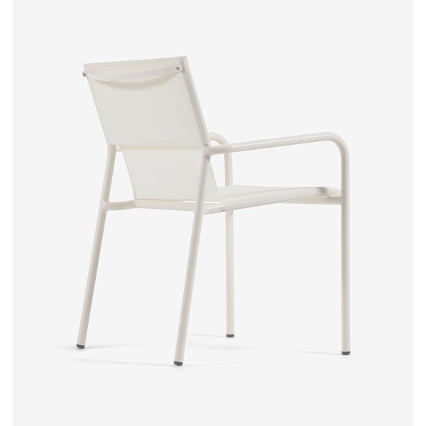 Biela hliníková záhradná stolička Kave Home Zaltana-image-2