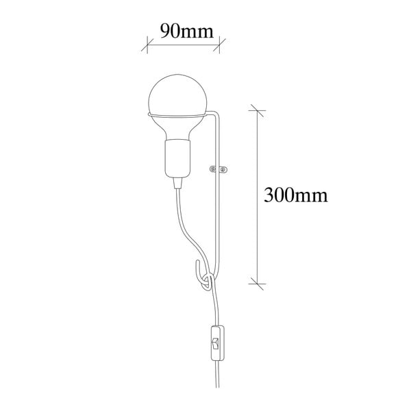 Kovové nástenné svietidlo v zlatej farbe Opviq lights Rodopi-image-3