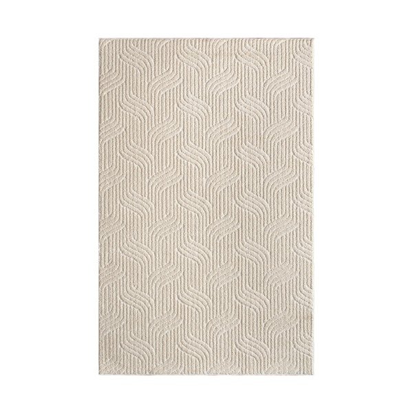 Krémovobiely prateľný koberec 150x230 cm Loopy – Mila Home
