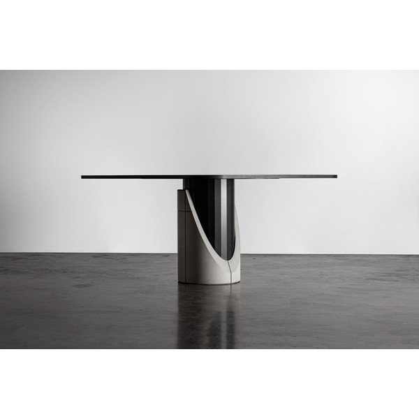 Jedálenský stôl s doskou v dubovom dekore 140x140 cm Sharp - Lyon Béton-image-2