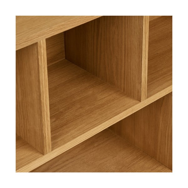 Knižnica v dekore duba v prírodnej farbe 30x104,5x112 cm Oshawa – House Nordic-image-4