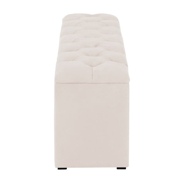 Béžový otoman k posteli s úložným priestorom Kooko Home Manna, 47 × 160 cm-image-3