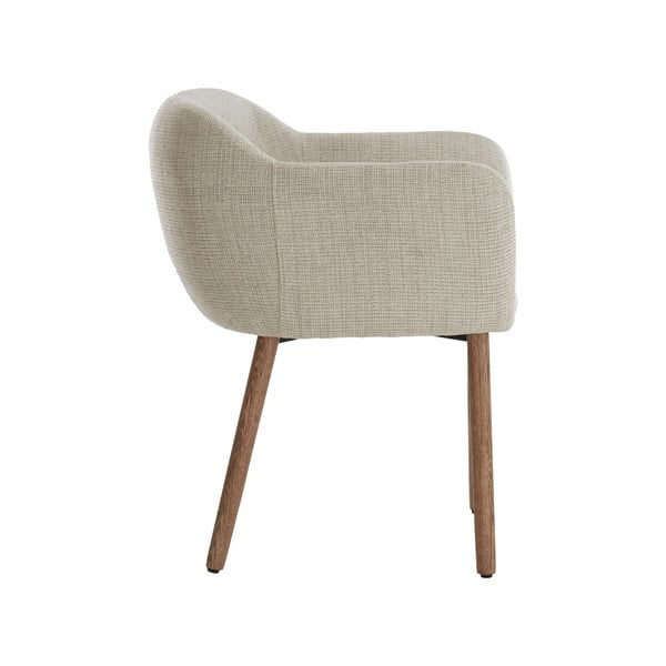 Béžové čalúnené jedálenské kreslá v súprave s podrúčkami 2 ks Blaine – Light & Living-image-3