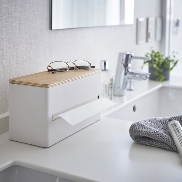 Kovový box na vreckovky Rin – YAMAZAKI-image-1