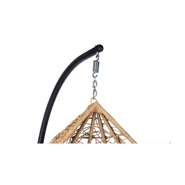 Závesné kreslo z umelého ratanu v prírodnej farbe Bonami Selection Noela-image-4