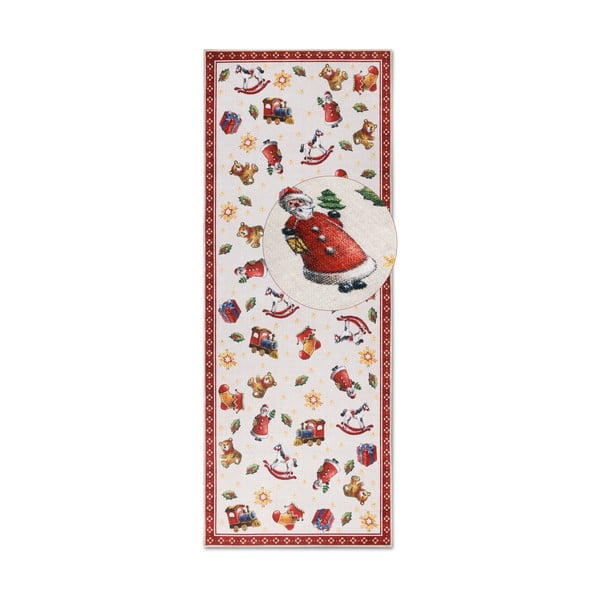 Červený behúň s vianočným motívom 80x200 cm Red Christmas – Villeroy&Boch