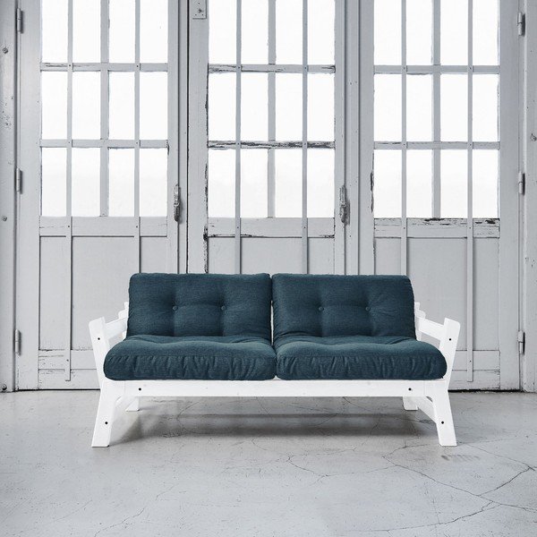 Rozkladacia pohovka Karup Step White/Deep Blue-image-1